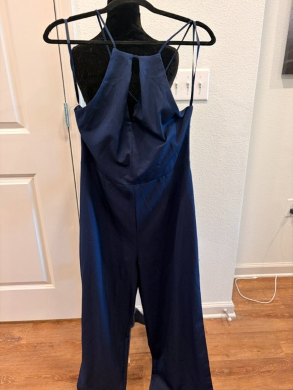 Women's Small blue halter neck jumpsuit